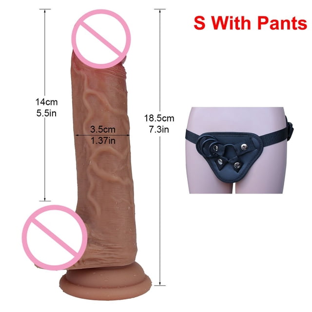 Pene realista con sensación de piel, consolador enorme Sexy suave, masturbador femenino, consoladores con ventosa de silicona de doble capa para mujer, miembro grande Tan Jianjun unisex