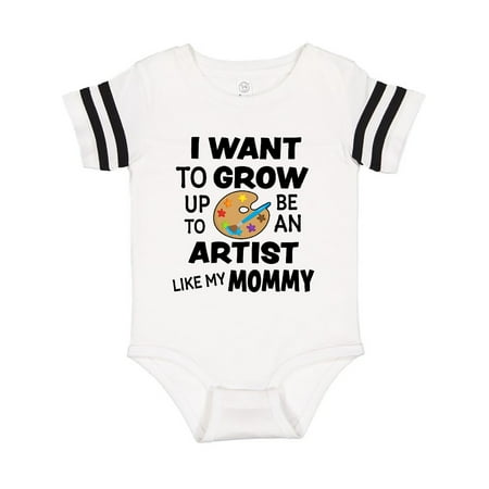 

Inktastic I Want To Grow up To Be an Artist Like My Mommy Gift Baby Boy or Baby Girl Bodysuit