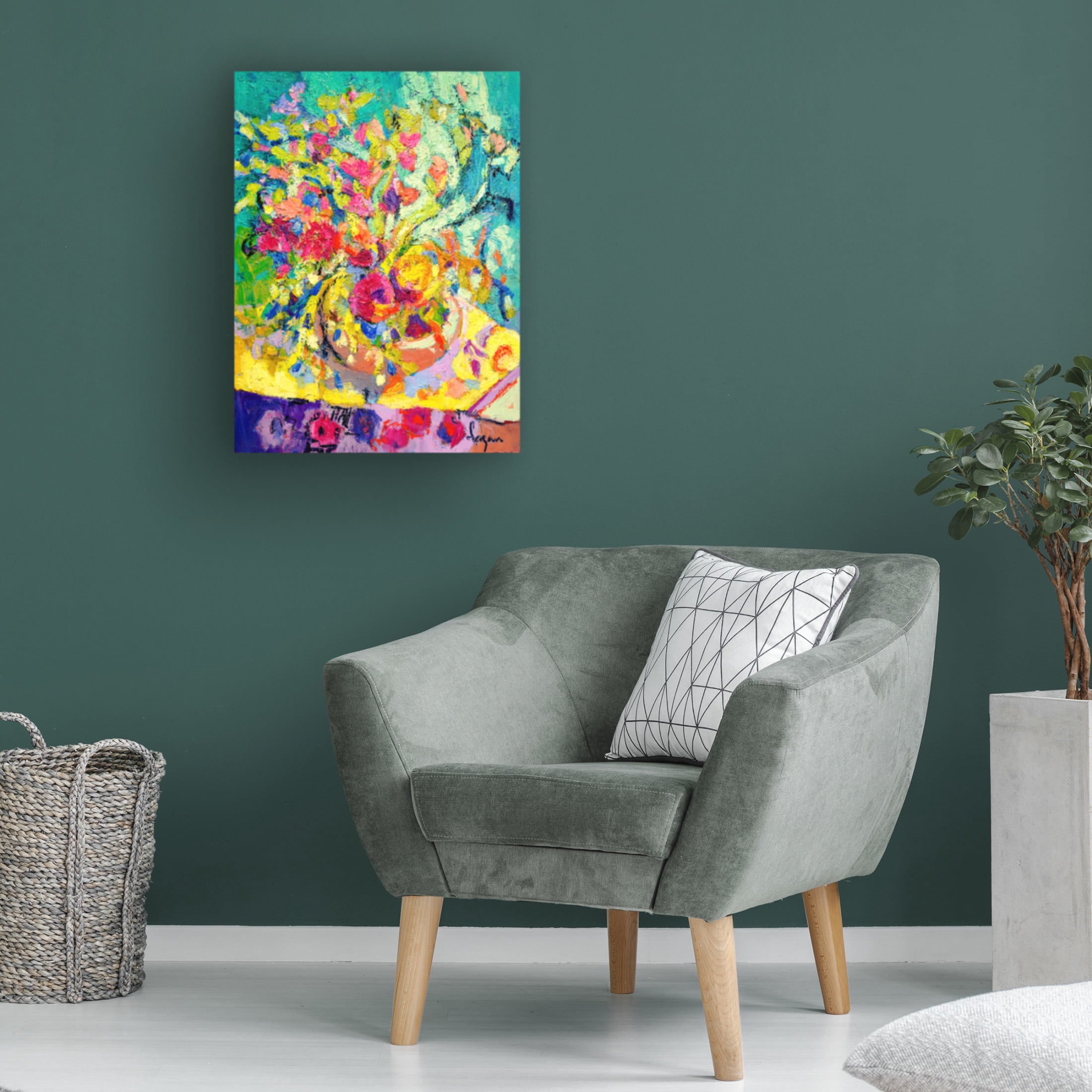 Canvas Wall Art - Dorothy Fagan 'Abundance Ii' Wall Art for Living Room, Bedroom, or Office D?cor by Trademark Fine Art - 24 x 32 Inches