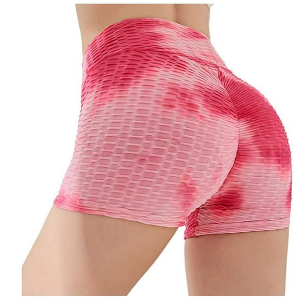 Aoliks AOLIKS Women Workout Booty Shorts High Waist Scrunch Gym