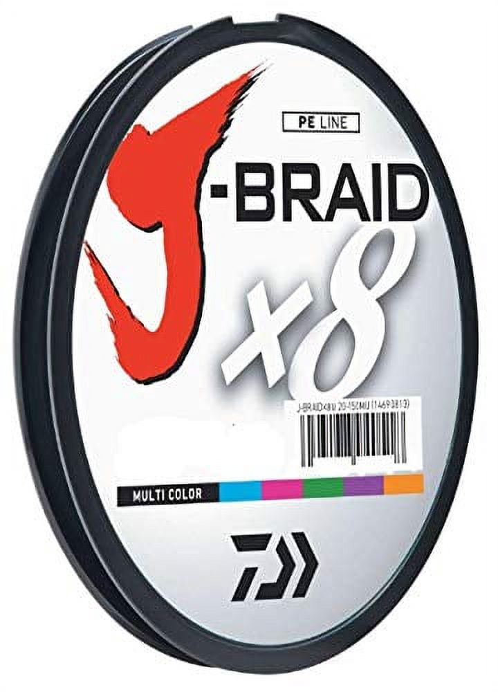 Daiwa 30-300MU J-BRAID Braided Line 30lb 330yd 300m Multi-Color