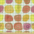 thumbnail image 2 of Ambesonne Fruits Fabric by the Yard Upholstery, Retro Food Caricatures, 1 Yard, Multicolor, 2 of 5