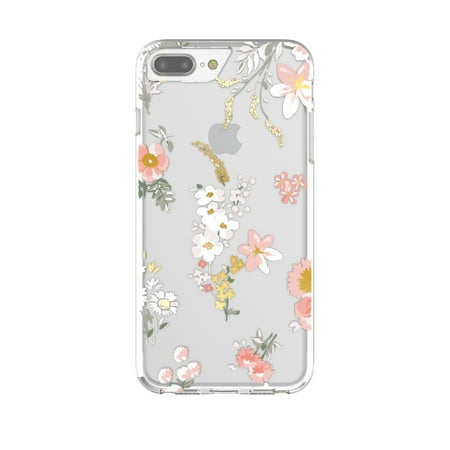 onn. Phone Case For iPhone 6 Plus / iPhone 6s Plus / iPhone 7 Plus / iPhone 8 Plus - Clear Floral