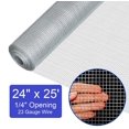 thumbnail image 2 of PS Direct Hardware Cloth - 24 Inch x 25 Foot Multipurpose Galvanized Mesh - 1/4 Inch Square Openings Great for Chicken Coop Gutter Guard Craft Projects and Garden Use 23 Gauge 1 Roll, 2 of 5