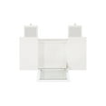 thumbnail image 4 of Linon Ramsey 2-Piece Vanity with Flip-Top Mirror Butterfly Upholstered Stool, White, 4 of 15