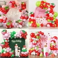 thumbnail image 2 of Strawberry Themed Balloon Chain Garland Balloon Set For First Birthday Arrangement, Children's Party Camping Balloon Decorations, 2 of 6
