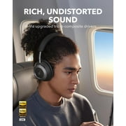 Soundcore Space One Pro by Anker, Adaptive Active Noise Cancelling Headphones Driven by 6 Mics