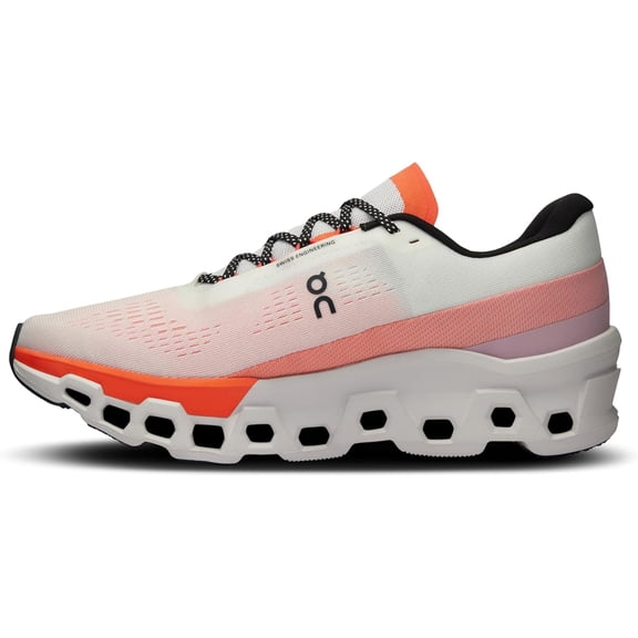 On Men's Cloudmonster 2 White/Flame 3ME10120256-14