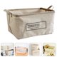 thumbnail image 3 of 1 cesta plegable de lino para guardar juguetes para niños (beige), 3 of 7