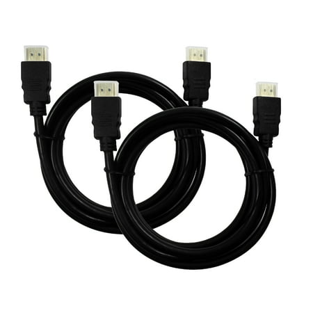 Ematic EMC62HD 6-Feet High-Speed HDMI 1080p Cables (2 (Best High Speed Hdmi Cable)