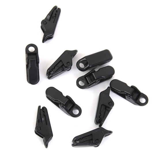 Black Alligator Clips for Outdoor Camping Tent and Fir Clamping Plastic Durable Lightweight