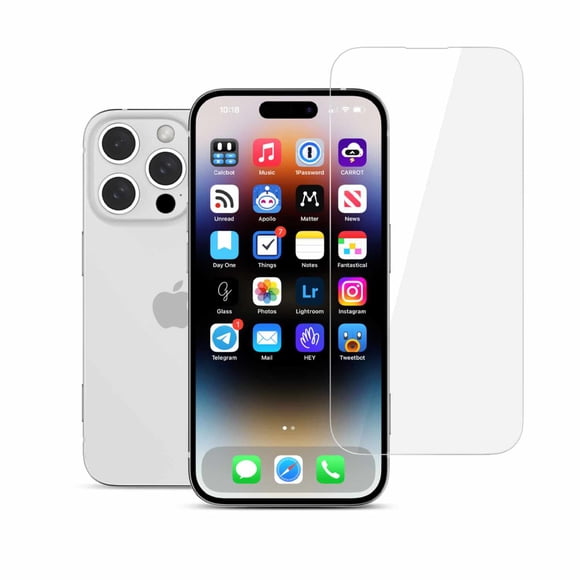 22 Étuis Protecteur d'Écran en Verre Trempé pour iPhone 16 Pro Max