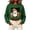 Green, variant on Cropped Sweatshirt for Women Casual Halloween Long Sleeve Pullover Sweater Fall Winter Tops Outerwear White S Fashion