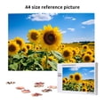 thumbnail image 6 of Sikiie Sky Golden Sunflower Field B Puzzle, Jigsaw Puzzles, Jigsaw Puzzles 1000 Pieces, Custom Jigsaw Puzzle for Adults (29.5×19.7in, Horizontal), 6 of 9