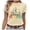 Beige, variant on Bibifish Womens Tees Autism Awareness Graphic Soft Cozy Regular Fit Crewneck Short-Sleeve Tees Summer Daily Party Stylish T-Shirts