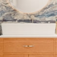 thumbnail image 7 of Novatto NP-208513BN Rectangular White Porcelain Grooved Exterior Sink Set with Brushed Nickel Drain, 7 of 7