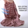 thumbnail image 6 of CHARM Chemo-Friendly Pirate Style Unisex Cotton Turban Bandana, Navy, 6 of 7