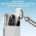 thumbnail image 3 of for iPhone 14 Pro Max Clear Case with Full Camera Lens Protector [Non-Yellowing & Support Wireless Charging] Slim Soft TPU Protective Transparent Phone Case for iPhone 14 Pro Max (Silver), 3 of 14