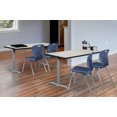 thumbnail image 2 of Romig Pillar 66" x 24" Training Table- Maple/ Grey Base, 2 of 4