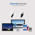 thumbnail image 2 of LAICAIW PC Soundbar, Portable USB Wired Stereo Speaker 3.5mm Input Music Player Lossless Bass Surround Sound Box for Desktop Laptop,TV, MP3, MP4, Computer Speaker(White), 2 of 7