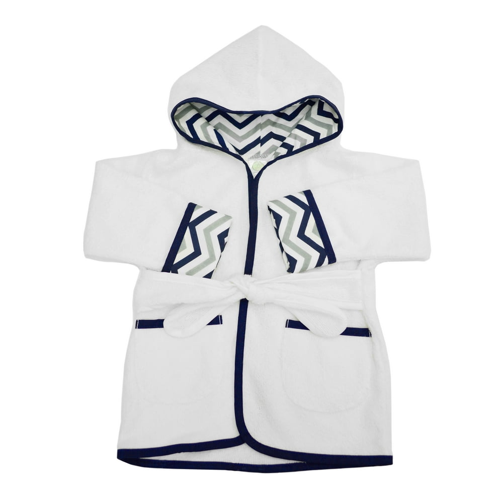American Baby Company Baby Bathrobe made with Organic Cotton, Navy