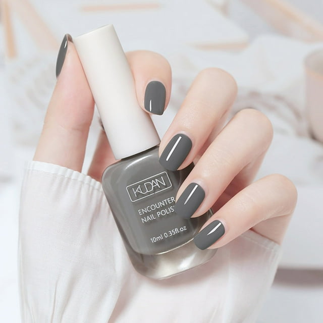 Esmalte de uñas nuevo, desprendible, a base de agua, sin sabor, sin necesidad de hornear, transparente y brillante, con acabado aceitoso. Ideal para estudiantes. 10 ml. Mejora tus uñas.