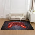 thumbnail image 4 of NTBED Game Console Area Rug for Bedroom Sofa Playroom Gaming Geometric Bedside Rugs Gamer Decorative Floor Mat Carpet (3x5 Feet, Red), 4 of 6