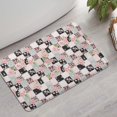 thumbnail image 2 of Pioneer Flower Floral Print Pattern Bathroom Rugs Mat, Non Slip Microfiber Bathroom Rug with Rubber Backing, Soft Mats for Bathroom Floor Tub Shower, 17"x27", 2 of 5