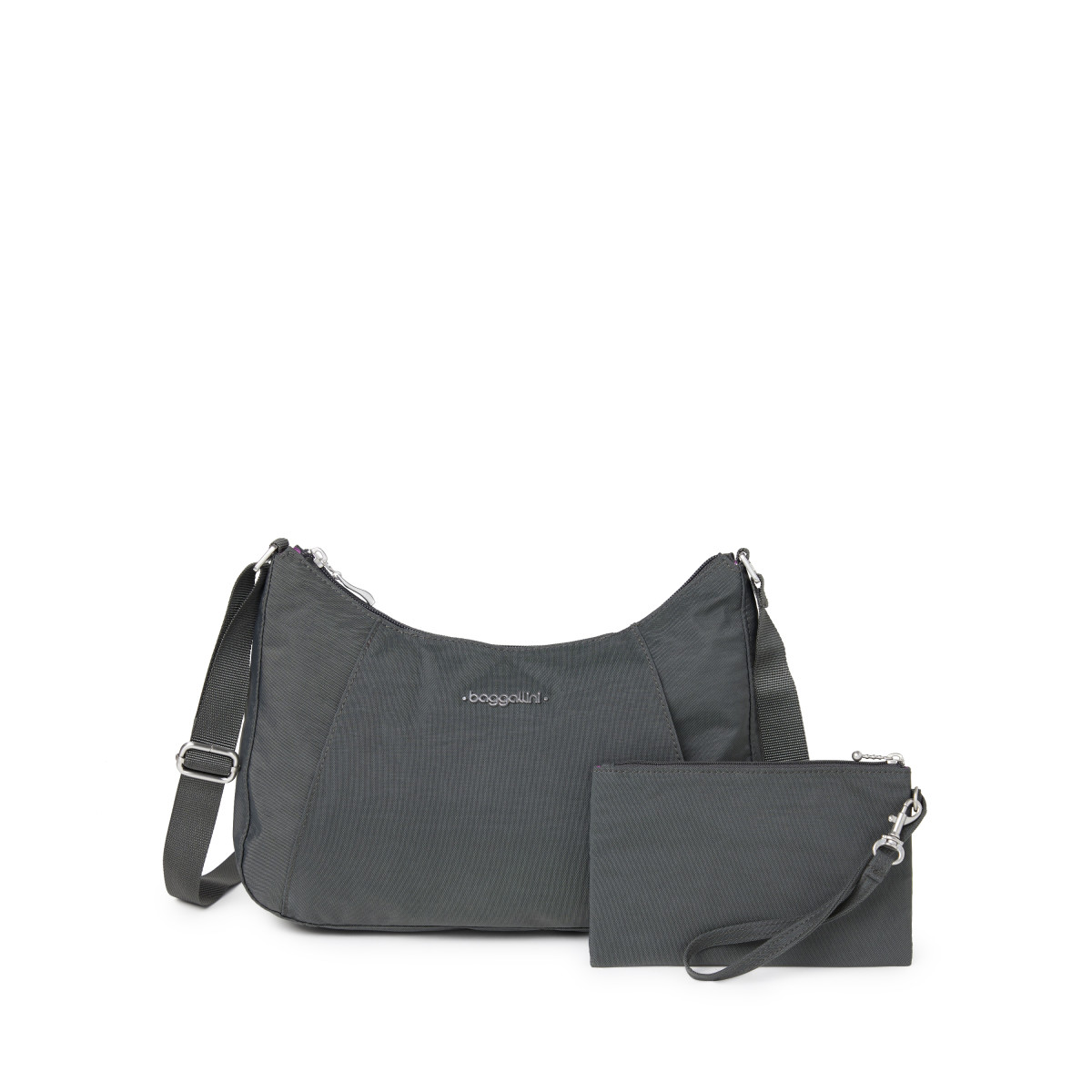 baggallini Slim Crossbody Hobo With RFID