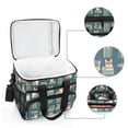 thumbnail image 6 of FORMRS Insulated Cooler Bag 24 Cans Capacity Soft Leakproof Lunch Box with Side Pockets, Blue Cartoon Dog Pattern, 6 of 7