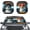 Cool Dogs Driving Pattern, variant on Pzuqiu Windshield Sun Shade with Retriever Print, Car Sun Shade for Automotive Summer Sun Protection, 2 Piece Set for Vehicle