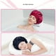 thumbnail image 4 of Pack de 2 gorros de satén para dormir, rizos de seda, gorro de dormir de seda transpirable, gorro de seda ajustable, gorro de seda para dormir, capucha de satén suave para mujeres y niñas (negro), 4 of 5