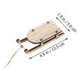 thumbnail image 6 of ifundom 8-Piece Unfinished Wooden Sleigh Ornaments for Holiday Decorations and Craft Supplies, 6 of 6