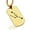 Gold, variant on Stainless Steel Taurus (Bull) Astrology Constellation Dog Tag Pendant Necklace