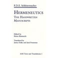 thumbnail image 1 of Pre-Owned AAR Religions in Translation: Hermeneutics: The Handwritten Manuscripts (Paperback), 1 of 1