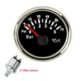 thumbnail image 2 of Boat Car Mechanical Oil Pressure Gauge NPT1/4 Sensor Thread for 0-5 Bar Oil Pressure Gauge with Red Backlight, 2 of 7