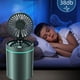 thumbnail image 4 of Advancent Mini ventilador de pulverización de agua Niebla Recargable Ajustable Hogar Apagado Humidificador Portátil Deportes al aire libre Viajes Electrodomésticos Verde Advancent HA063766-02B, 4 of 6