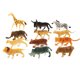 thumbnail image 1 of Juego de juguetes de figura de bosque de vida salvaje artificial de 12 piezas, juego de juguetes de plástico, kit de modelos, regalo de vacaciones para niños Inevent WJ3120-00B, 1 of 7