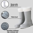 thumbnail image 4 of AUXDIQ Wellington Boots Women Mid-calf Wellies Waterproof Rain Boots Outdoor Garden Shoes, 4 of 6