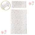 thumbnail image 3 of 509 Crew: Little Flora - Wooden Doll Cradle - Flower-White-Pink, Doll Accessory, Smooth Rocking Motion, Mattress & Pillow, Pretend Play Toy, Kids 3+, 3 of 8