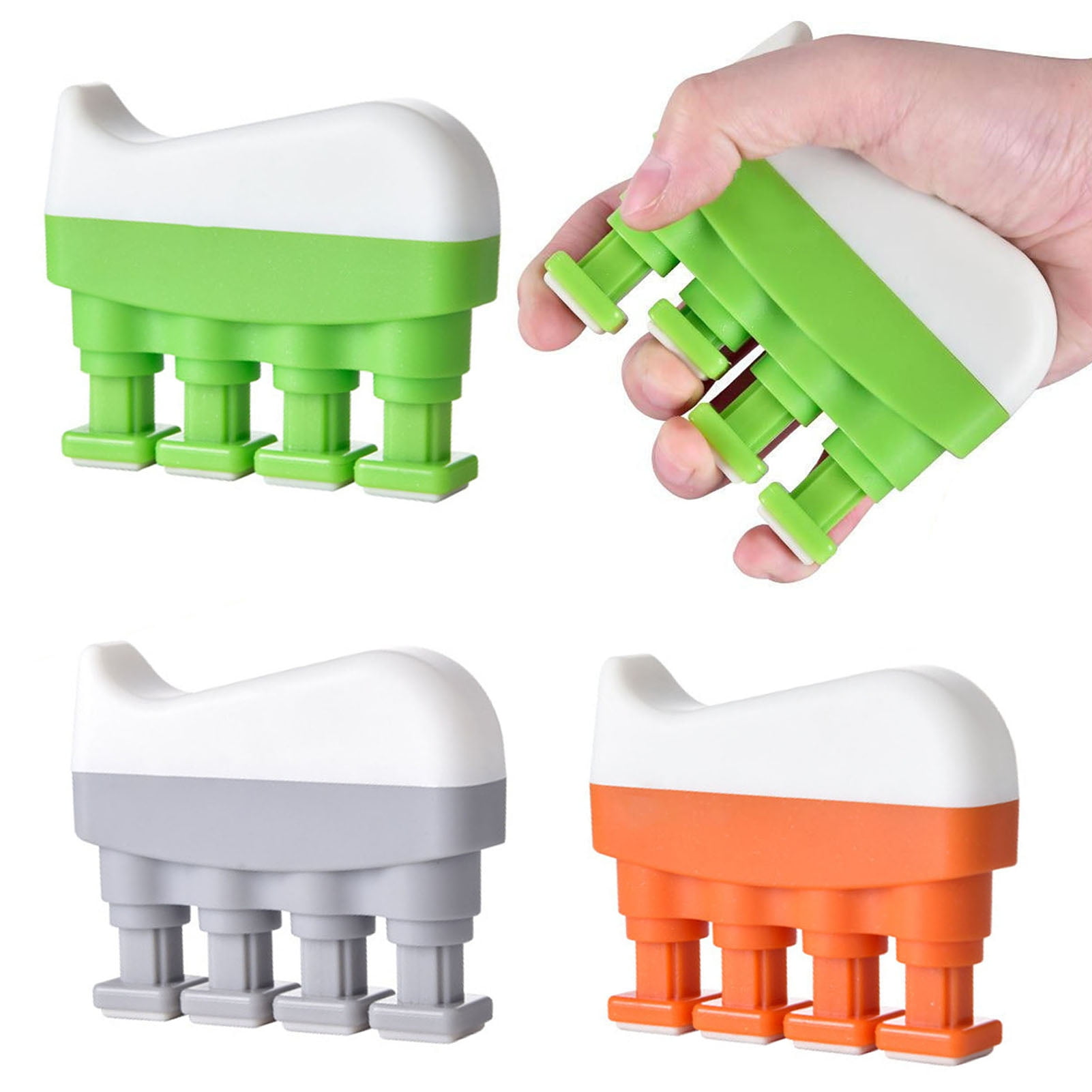 Opvise Adjustable Resistance Grip Strengthener for Hand & Finger Strength Training - Ergonomic Design, Portable Hand Exerciser with Soft Silicone Grip, 5-40lbs Tension (ABS & TPR)