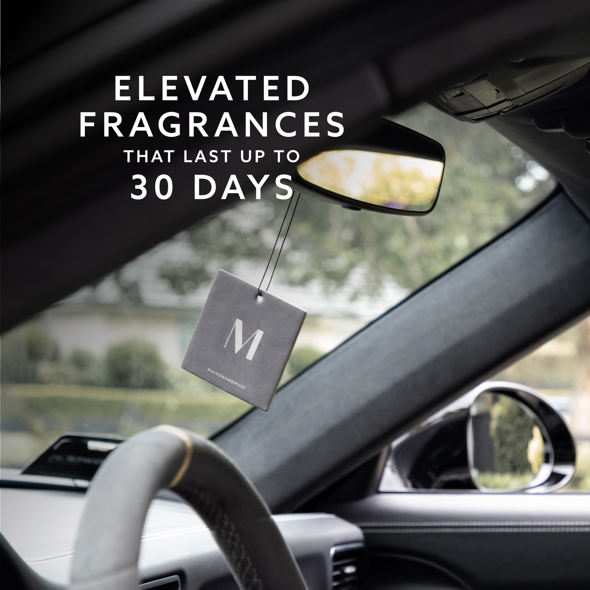 (2 pack) Maison&Muse Car Freshener 2 pack Leather & Cedarwood (Sundown)