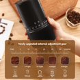 thumbnail image 5 of Molinillo de Café Portátil, Pequeño Molinillo de Café Eléctrico con 30 Configuraciones Ajustables para Viajes y Campamentos, Color Negro, 5 of 5