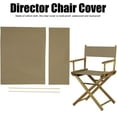 thumbnail image 4 of Replacement Seat Covers Canvas for Director's Chair, Director Chair Canvas Replacement Cover Kit, Khaki Chair Cover Oxford Cloth Replacement Cover for Home Director Chair, 4 of 8