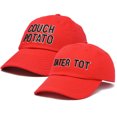 thumbnail image 4 of DALIX Father Son Couch Potato Tater Tot Ball Cap Embroidered Hat in Red, 4 of 7
