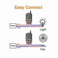 thumbnail image 5 of Wireless 433MHz 1CH 30A Remote Control Switch for 220V Water Pump On/Off Receiver Module, 5 of 5