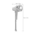 thumbnail image 2 of OULII Plated Silver Heavy Duty Bike Kickstand for Folding Bikes Compact Design and Reinforced Stability, 2 of 8