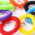 thumbnail image 4 of Arroyner 70Pcs Colorful Wrist Spring Spiral Coil Keychain Stretchy Key Chain Bracelet for Outdoor, Pool and Gym, 4 of 8