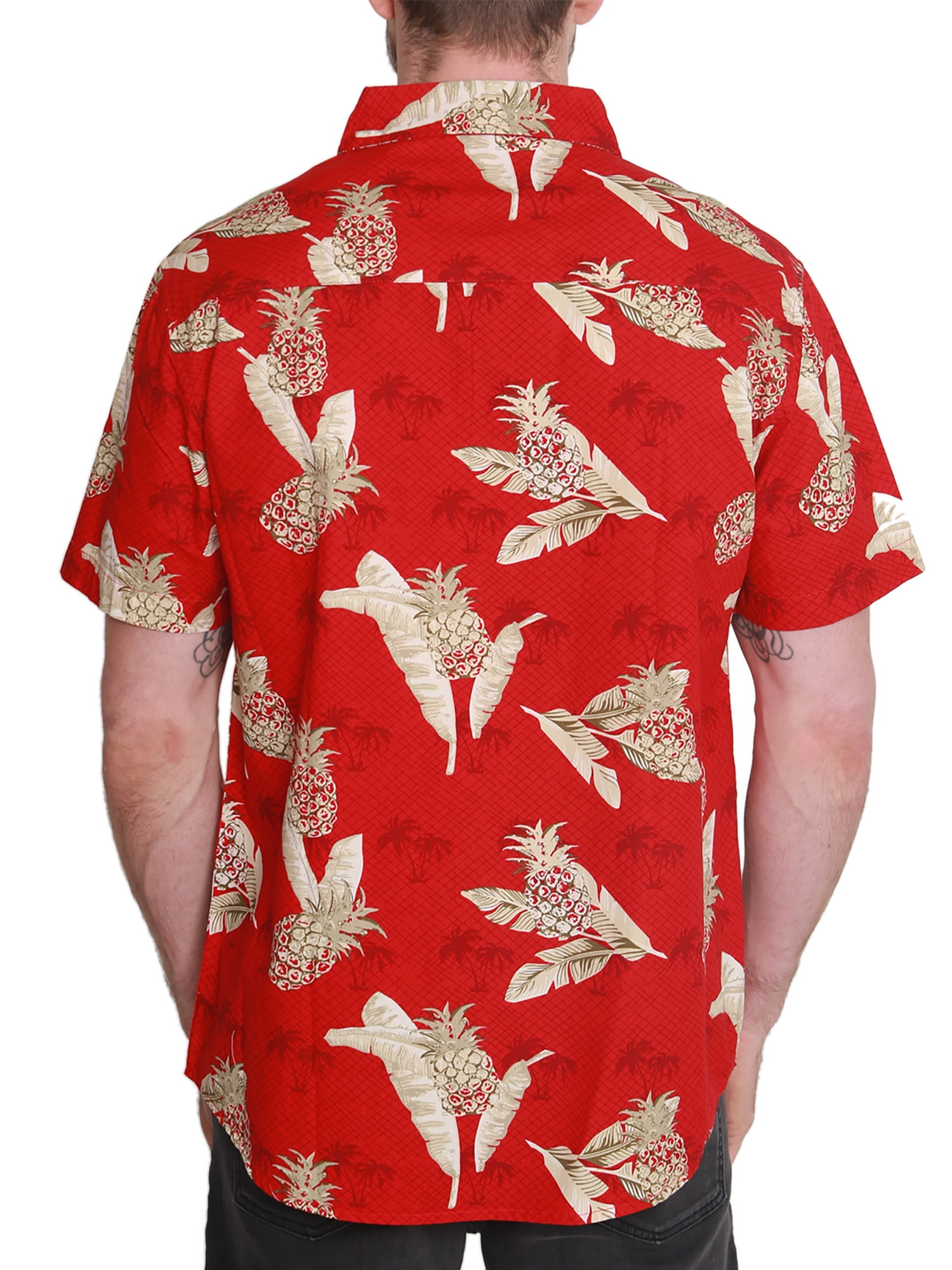 Pacific Marlin Men's Short Sleeve Hawaiian Woven Shirt