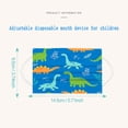 thumbnail image 4 of Máscara infantil HUOGUO Desechable de 3 capas Meltblown, 20 unidades, 4 of 5